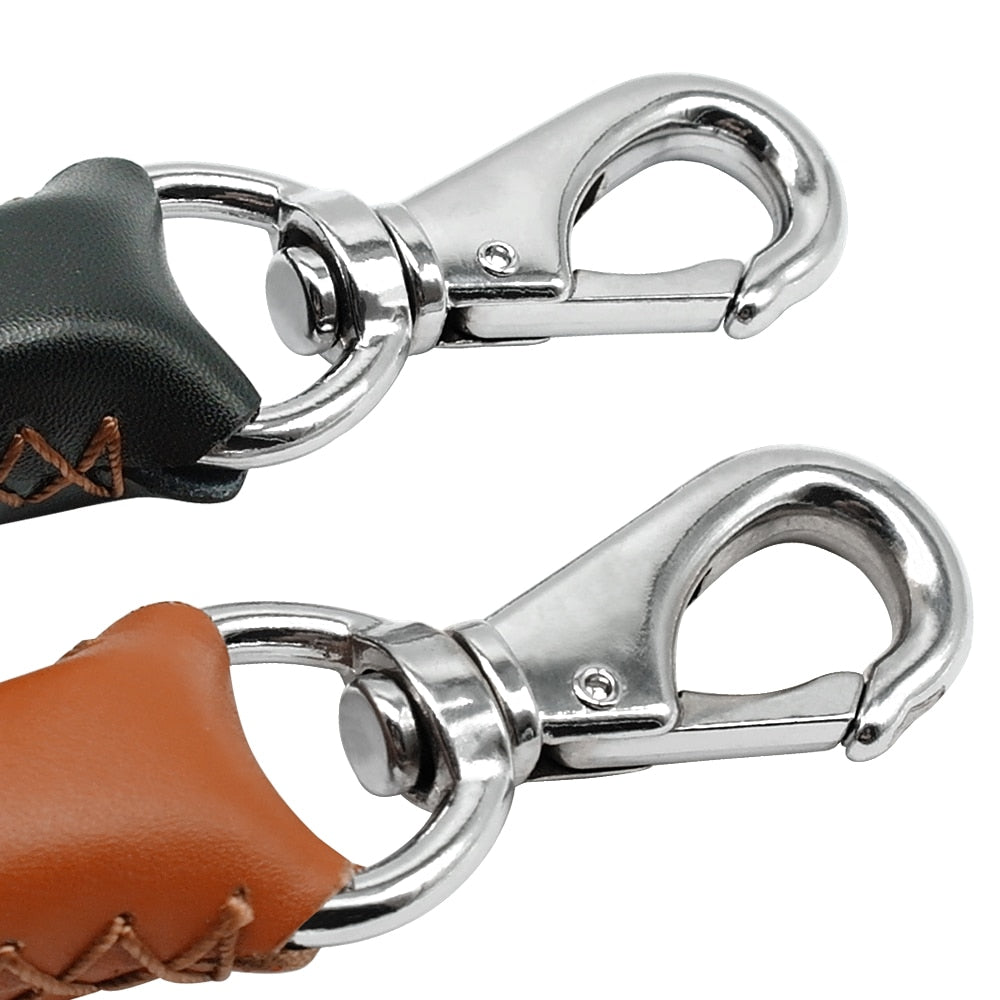 Genuine Leather Short Dog Leash