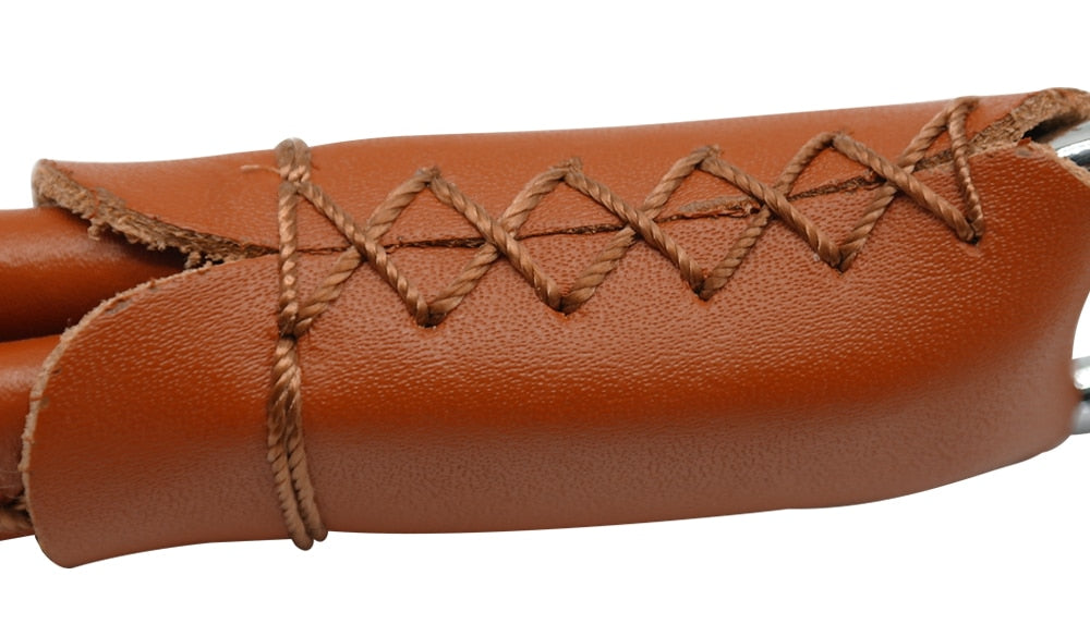 Genuine Leather Short Dog Leash
