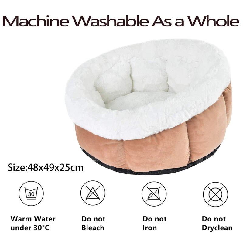 Winter Cozy Soft Non-Slip Cat Bed