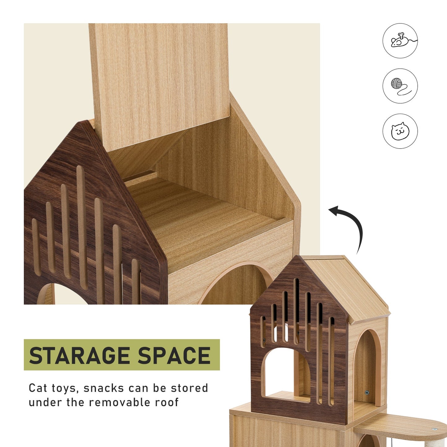 Luxury Cat Tree Condo Scratching Post