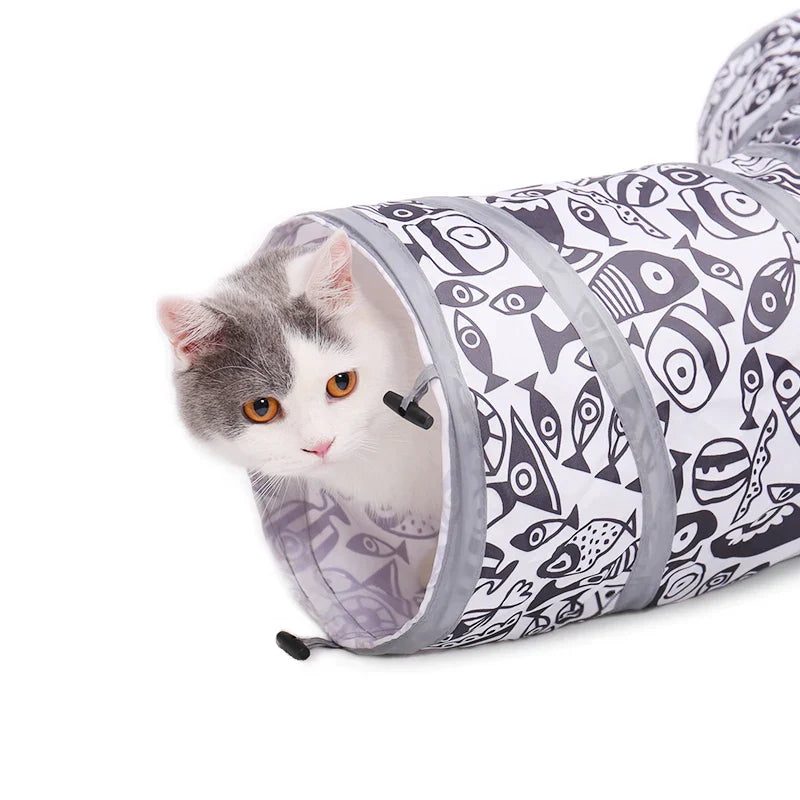 3 Holes Interactive Pet Cat Tunnel