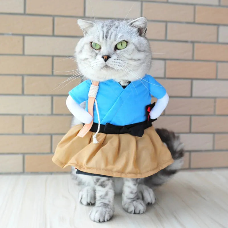 Funny Samurai Pet Halloween Costume