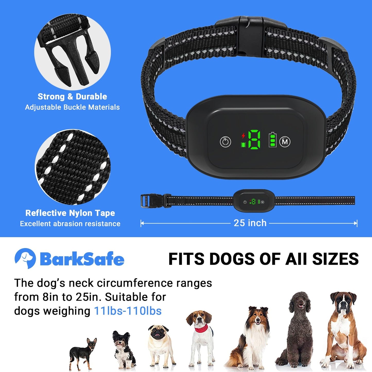 3 Effective Training Modes Anti-Barking Collar