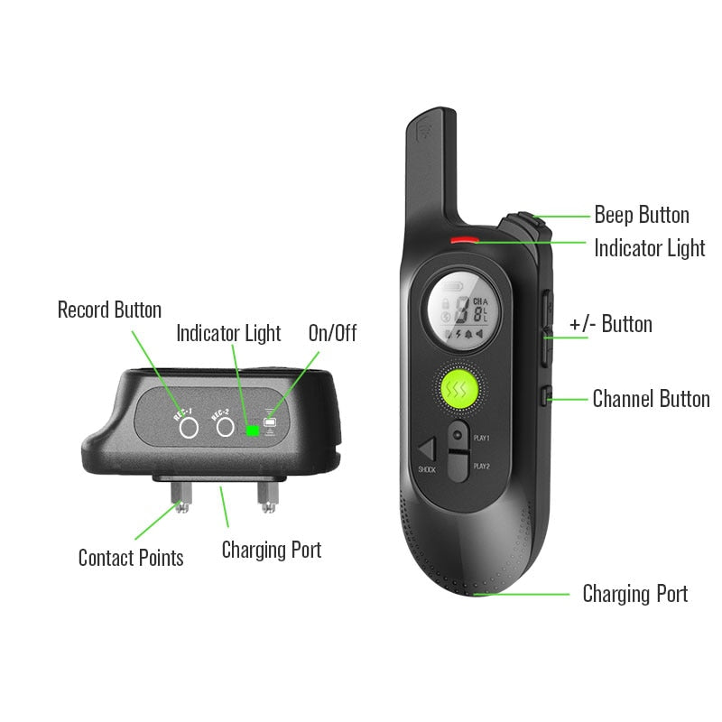 500m Dog Voice Recording Training Collar