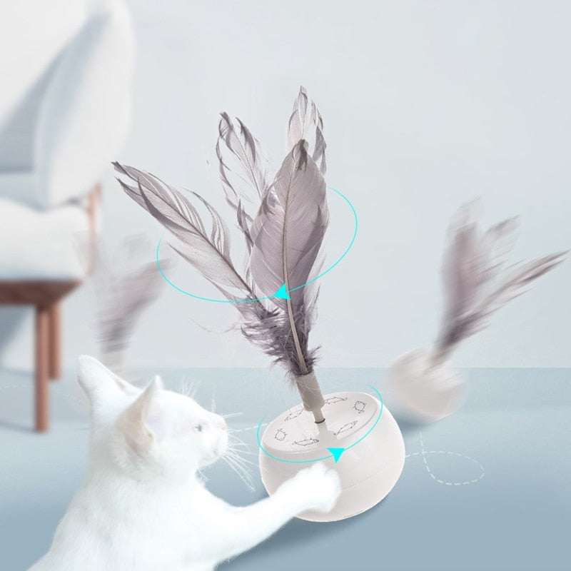 Automatic Cat Feather Ball Toys
