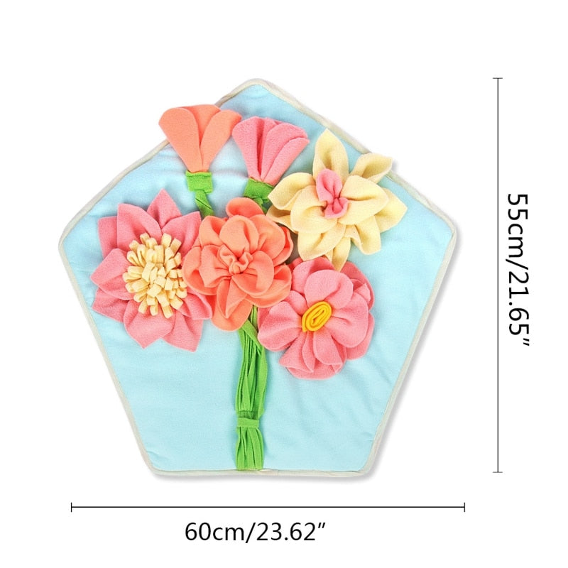 Pet Dog Pentagon Flower Snuffle Mat