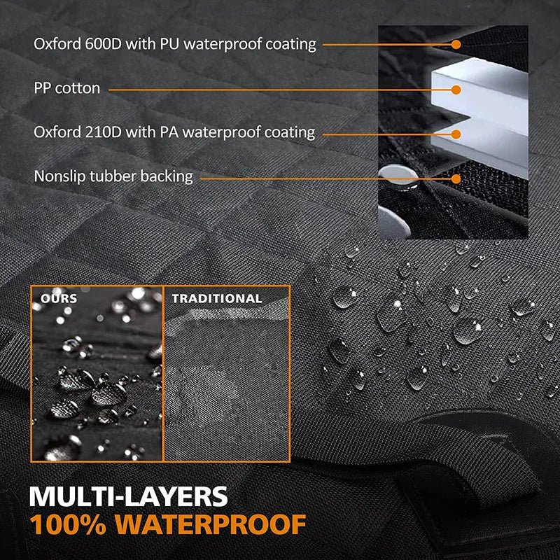 Waterproof Dog Car Zipper Seat Cover