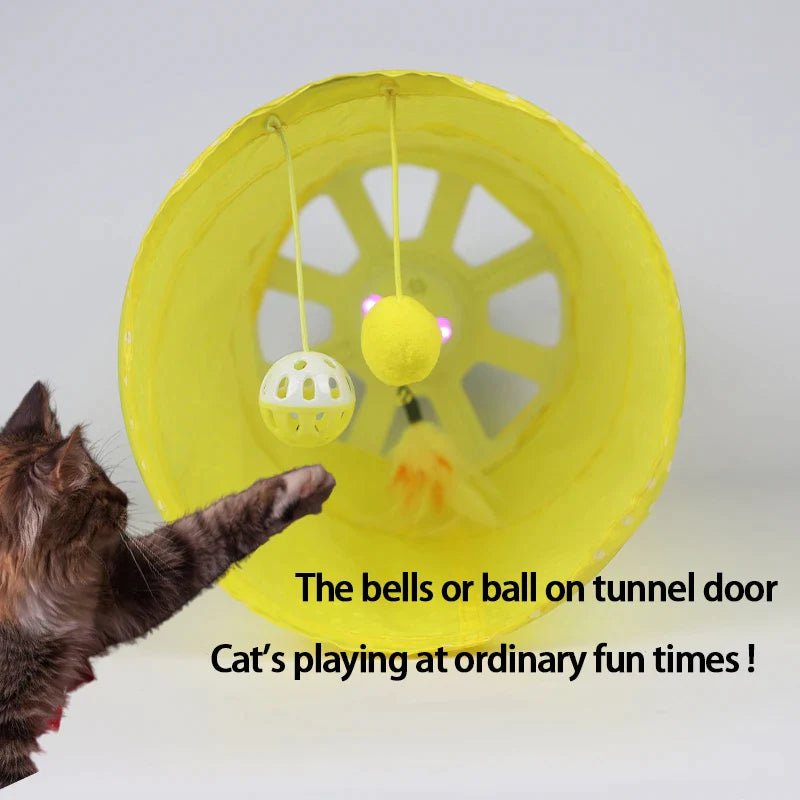 Smart Collapsible Cat Tunnel Toy