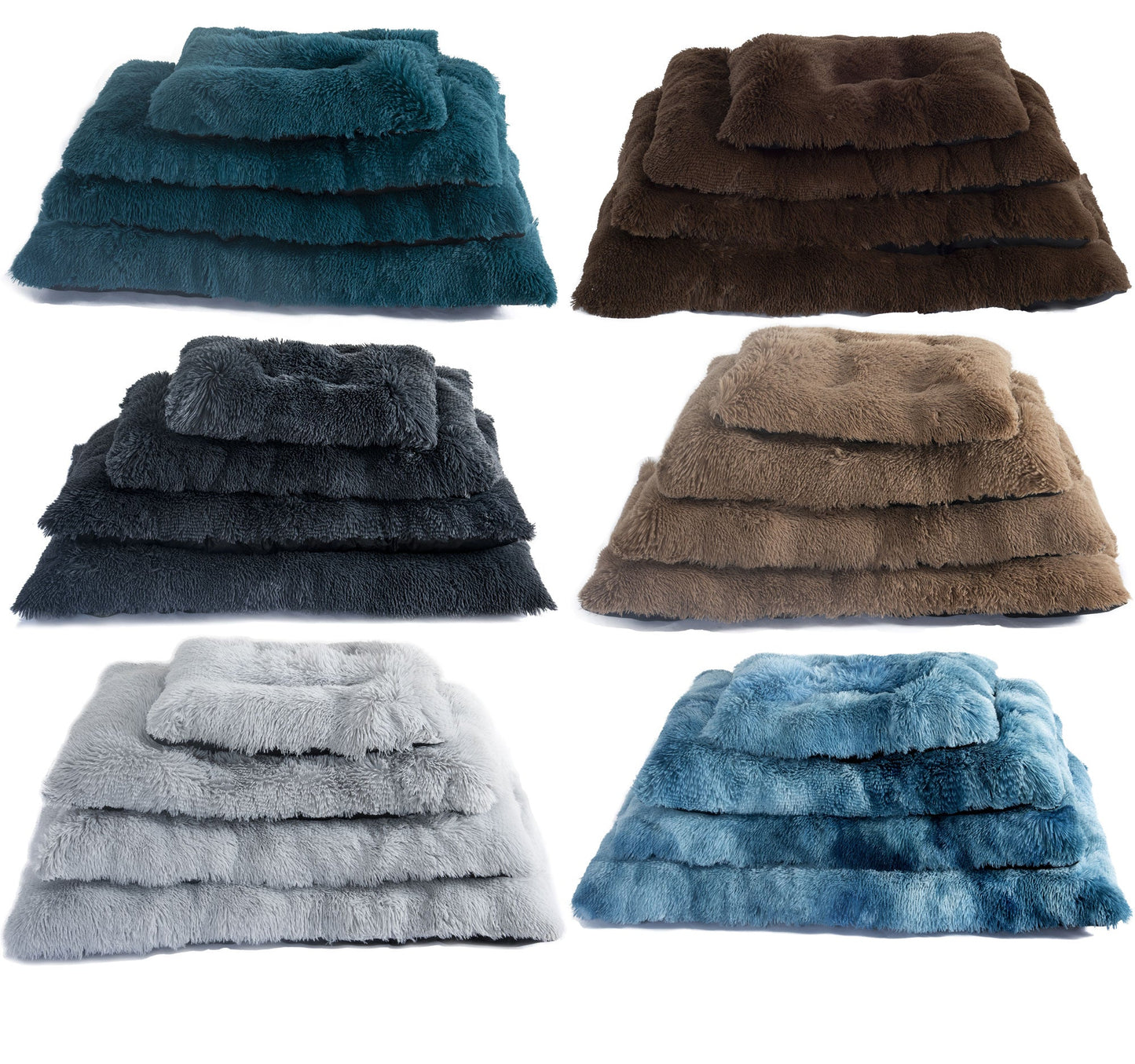 Luxury Plush Soft Fur Dog Bed