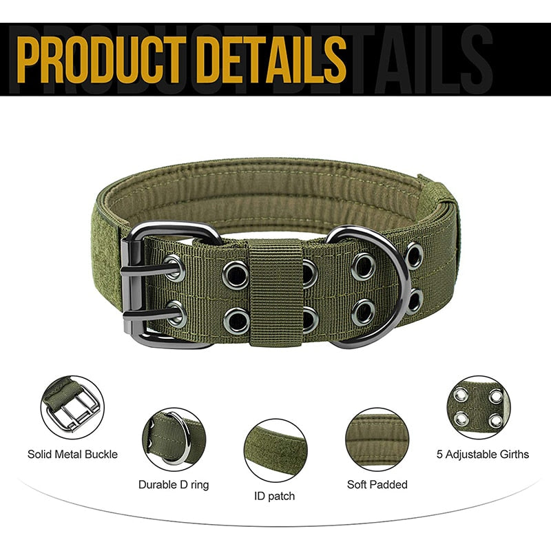 Durable Tactical Dog Collar
