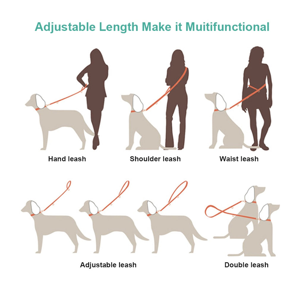 Multifunctional Nylon Dog Walking Leash