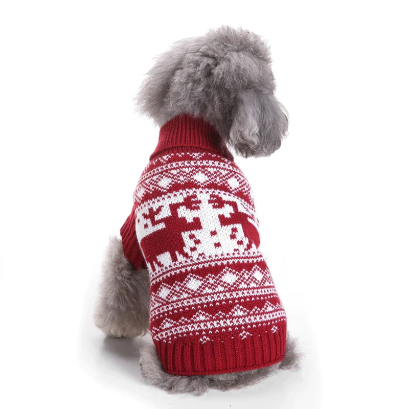 Cozy Knitted Dog Christmas Sweater