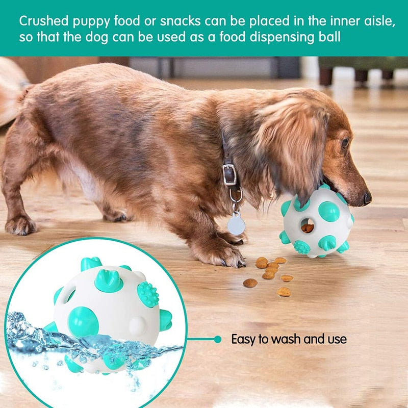 Bite Resistant Dog IQ Treat Toy Ball
