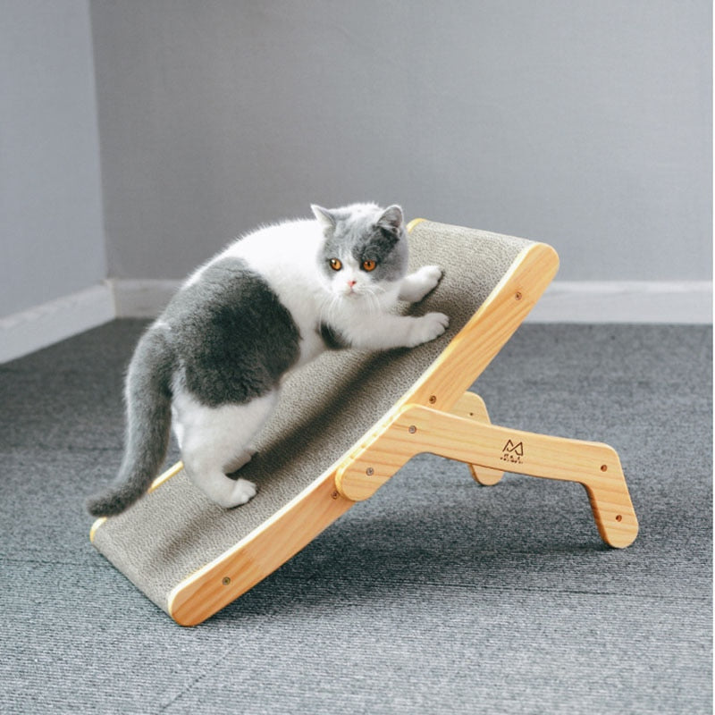2 In 1 Solid Wood Cat Scratcher