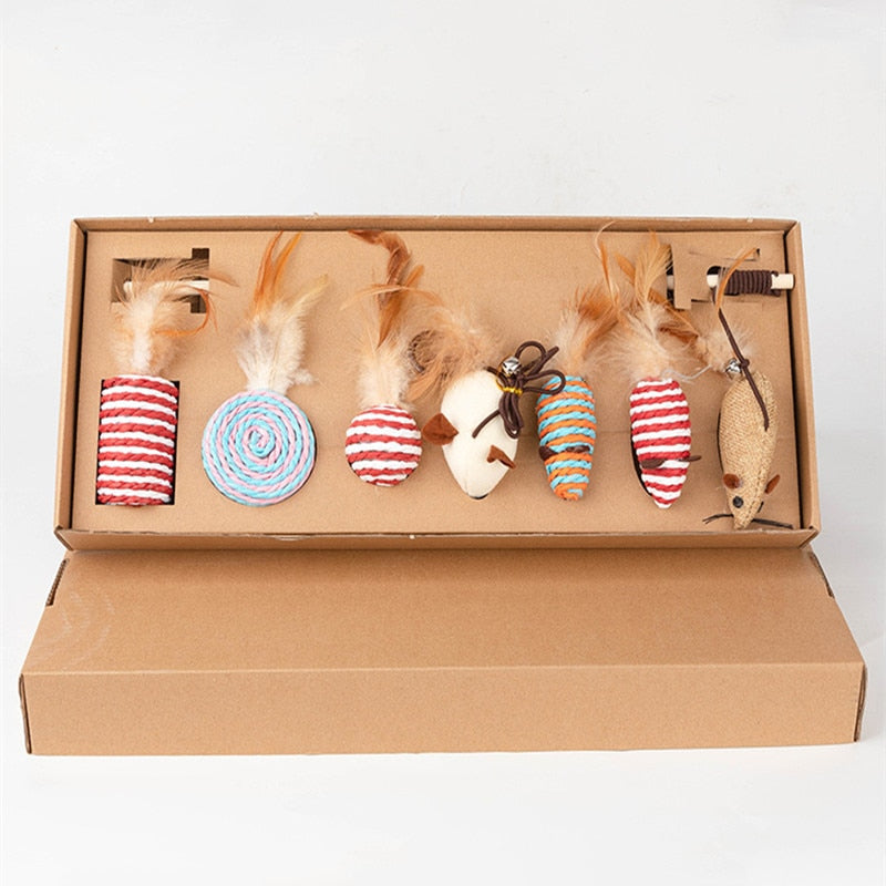 Exquisite Cat Fun Toys Gift Set