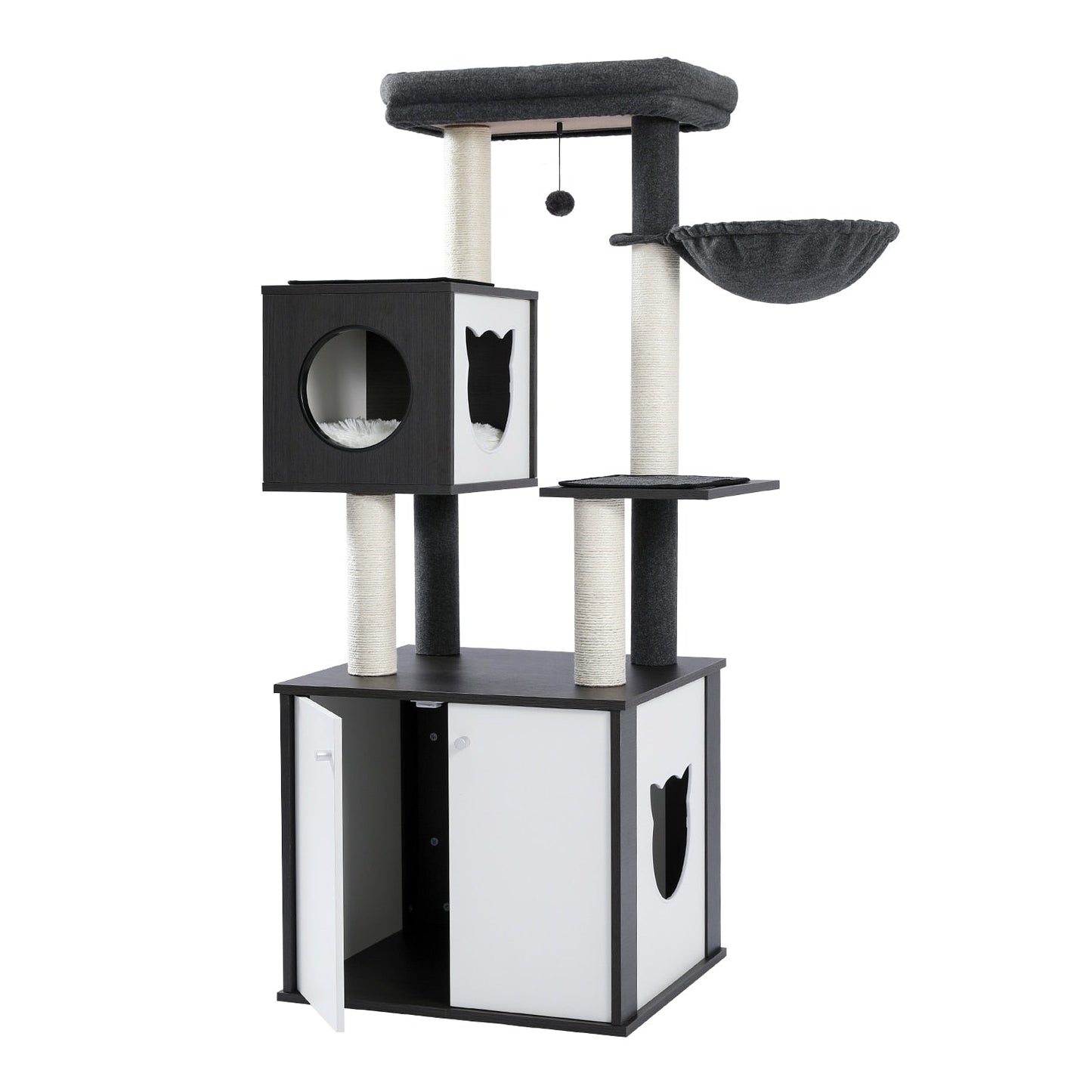 Luxury Cat Tree Tower With Cabinet