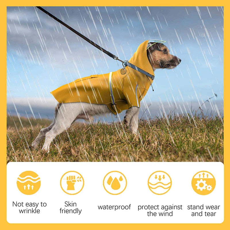 Lightweight Large Dog Hooded Poncho