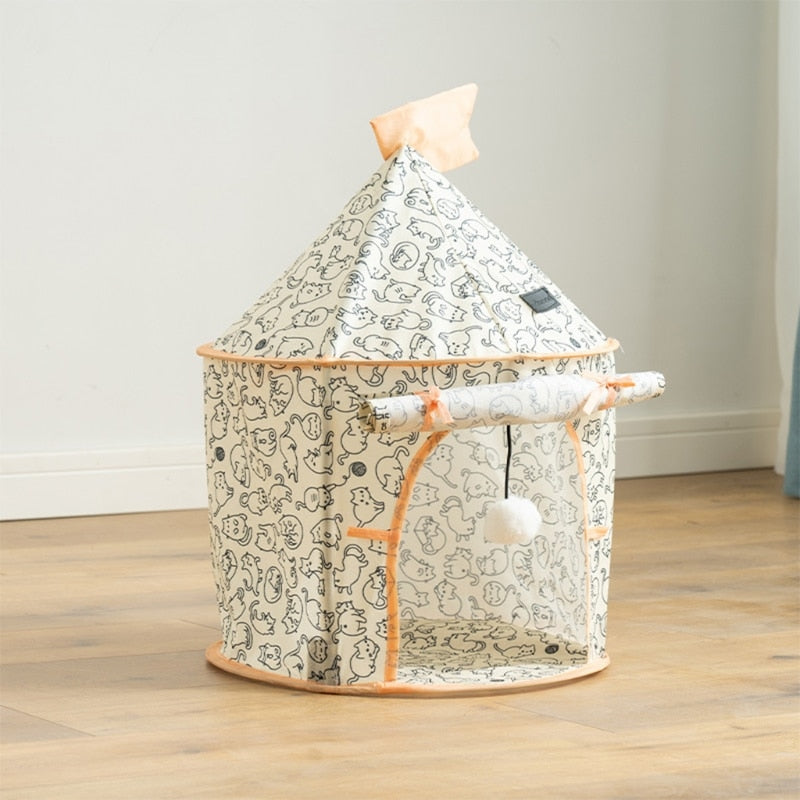 Foldable Soft Cat Fun Tunnel