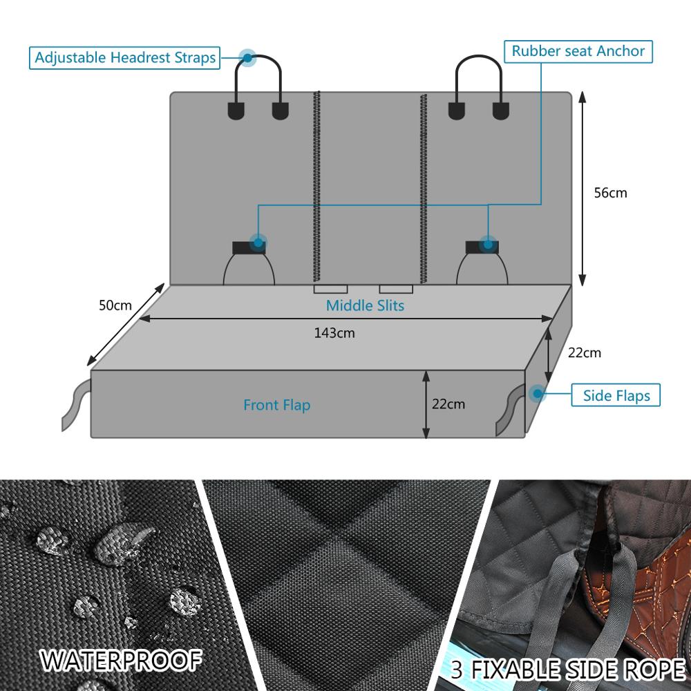 Waterproof Dog Car Seat Cover Cushion