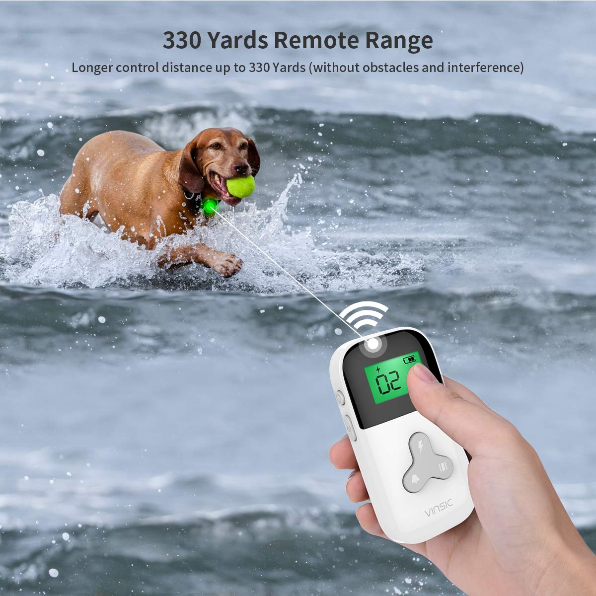 300m Remote Control Mini Dog Bark Collar