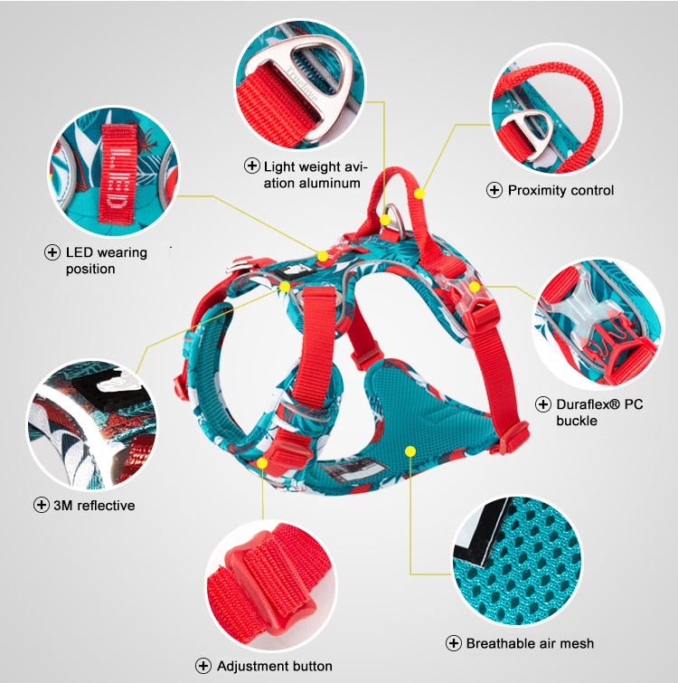 Camouflage Reflective Pet Dog Harness