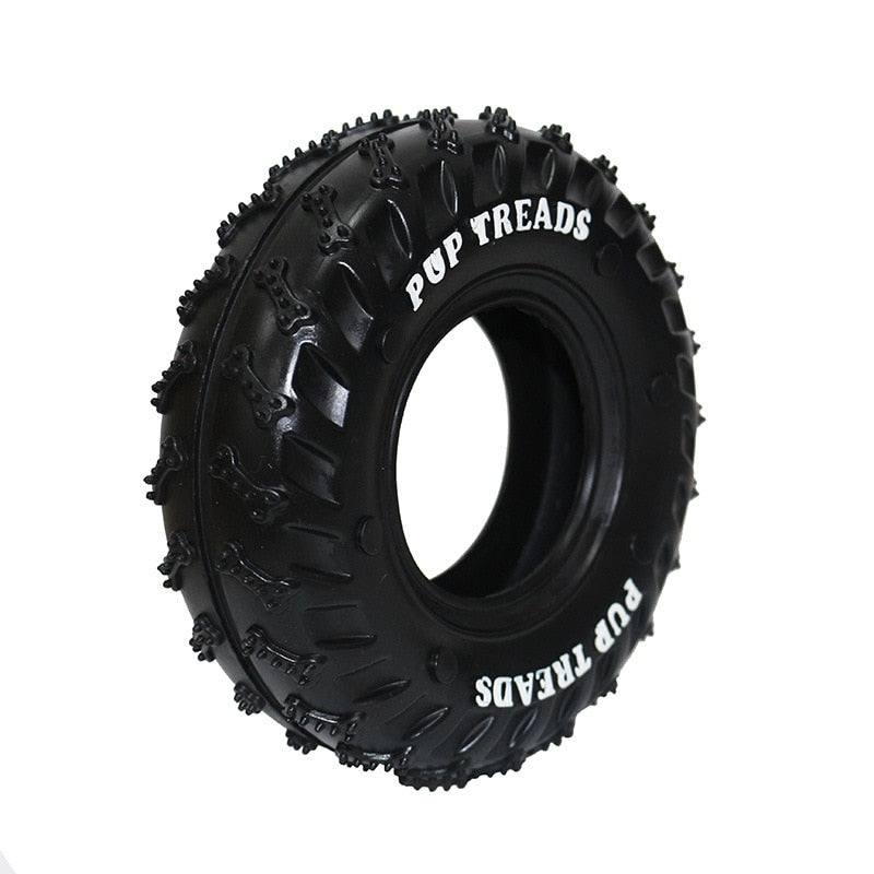 Teething Rubber Tire Dog Toy