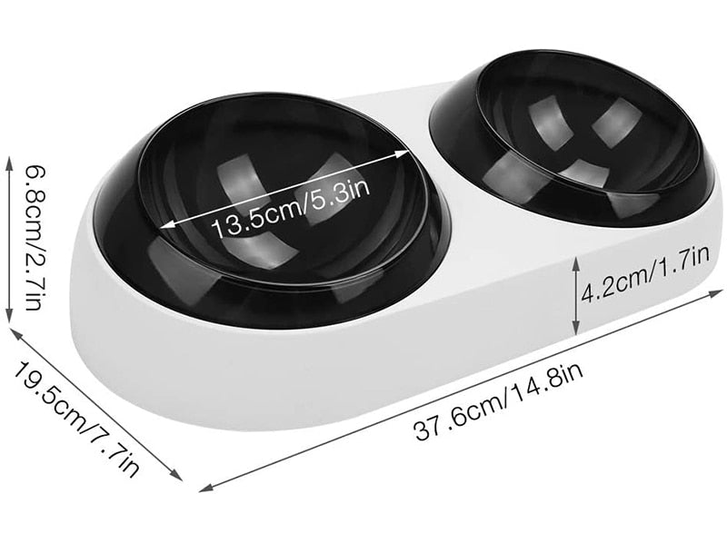 Safe Slanted Durable Dog Bowl