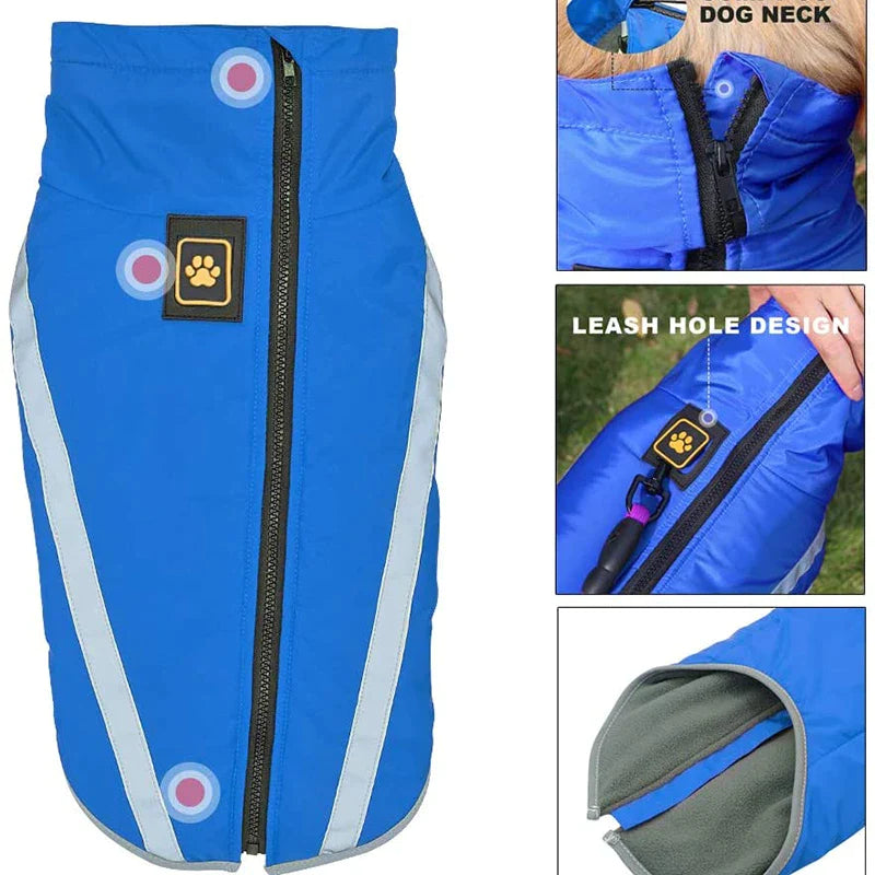 Warm Fleece Winter Dog Snowsuit