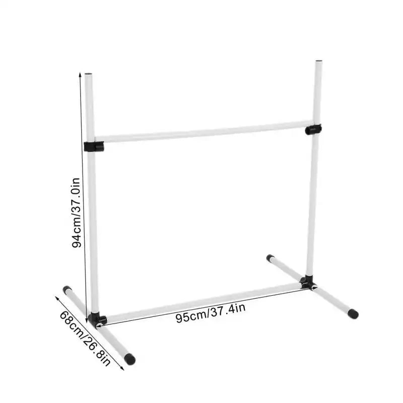 Adjustable Dog Hurdle Hoop Obstacle Set
