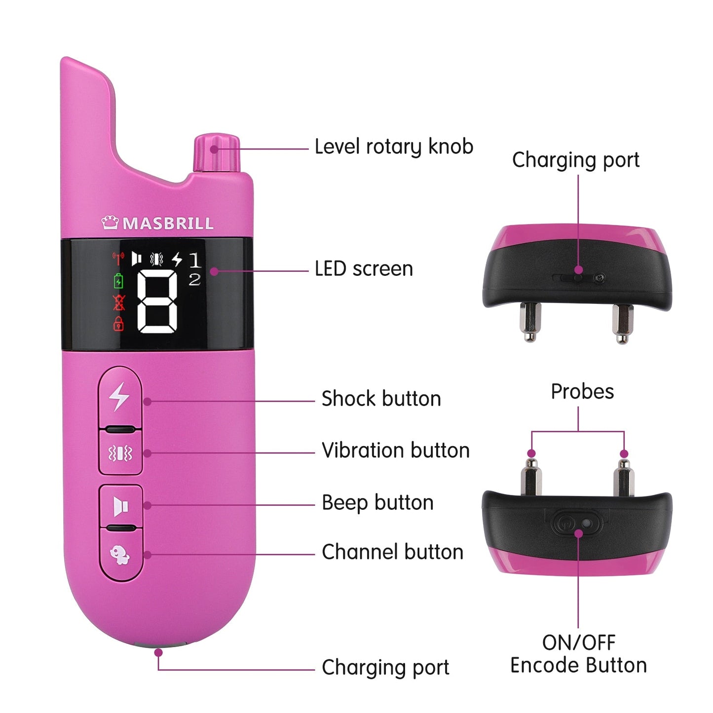 800M Remote Control Dog Training Collar