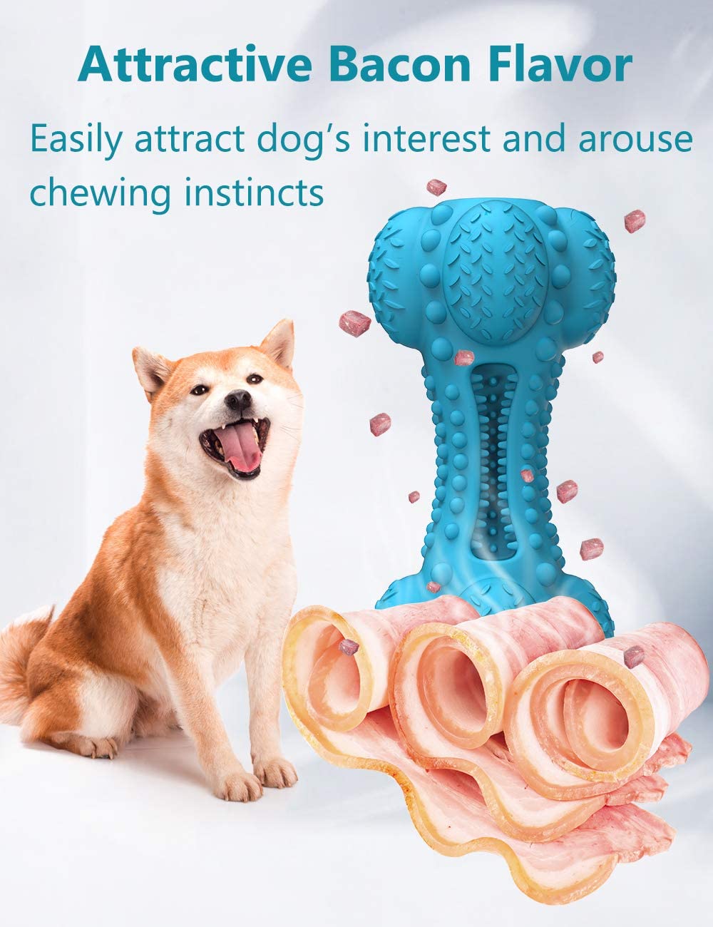 Squeaky Rubber Dog Chewy Toys