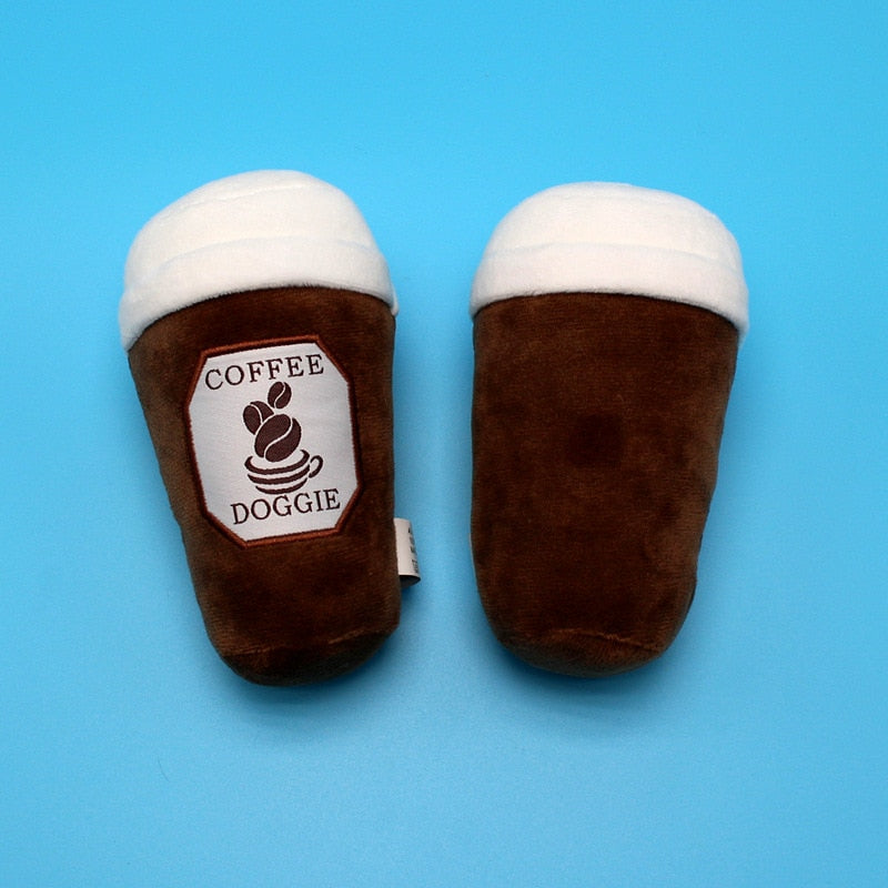 Creative Coffee Cup Squeaky Dog Toy