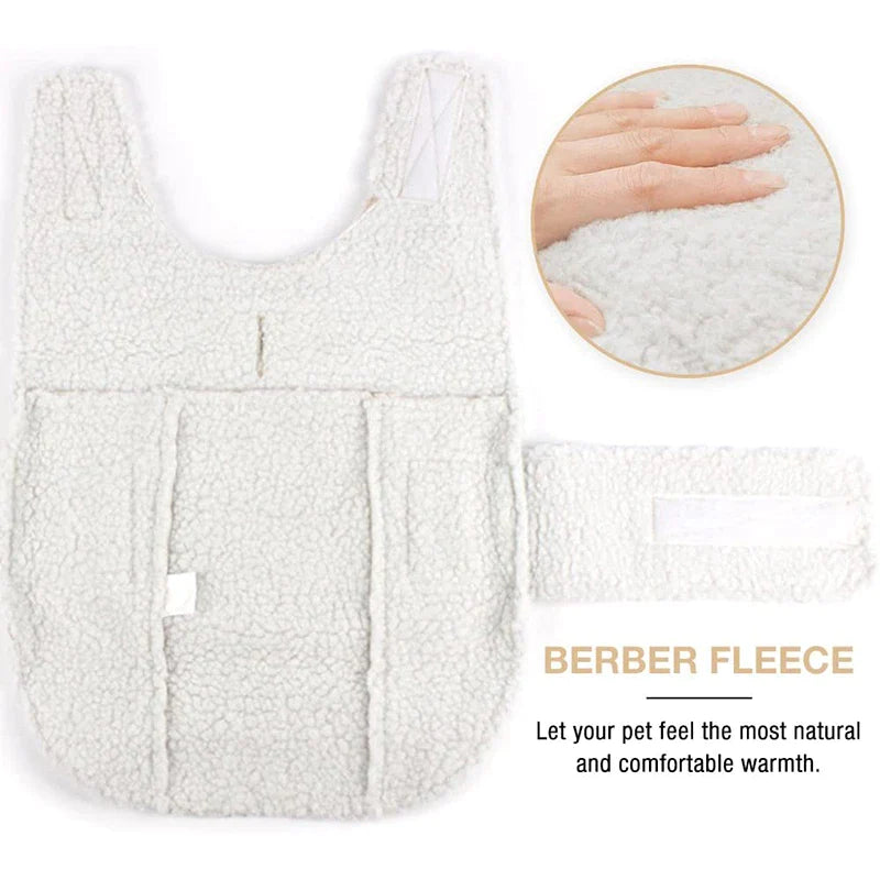 Adjustable Warm Fleece Dog Jacket