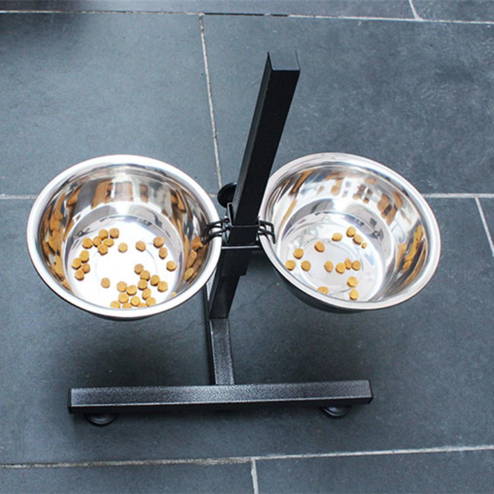 Height Adjustable Double Dog Bowls