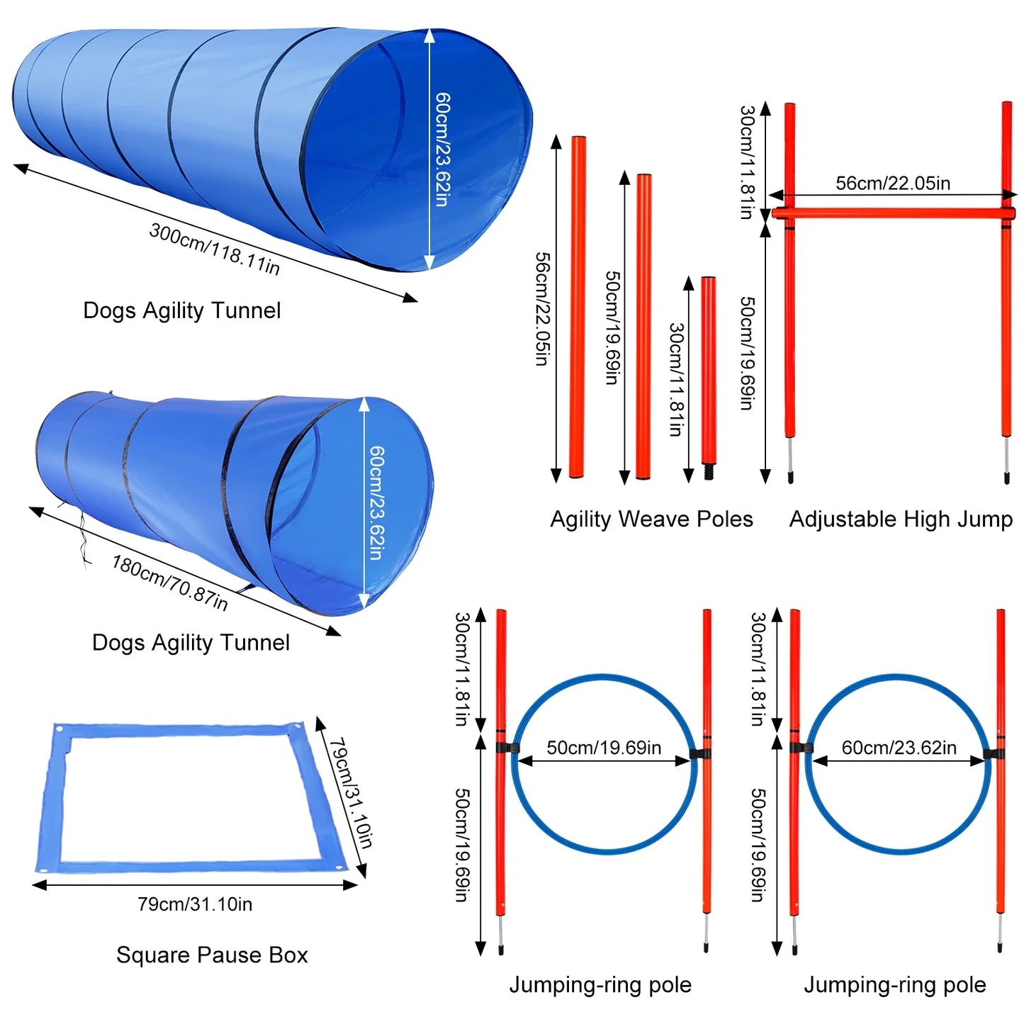 Dog Training Agility Equipment Full Set
