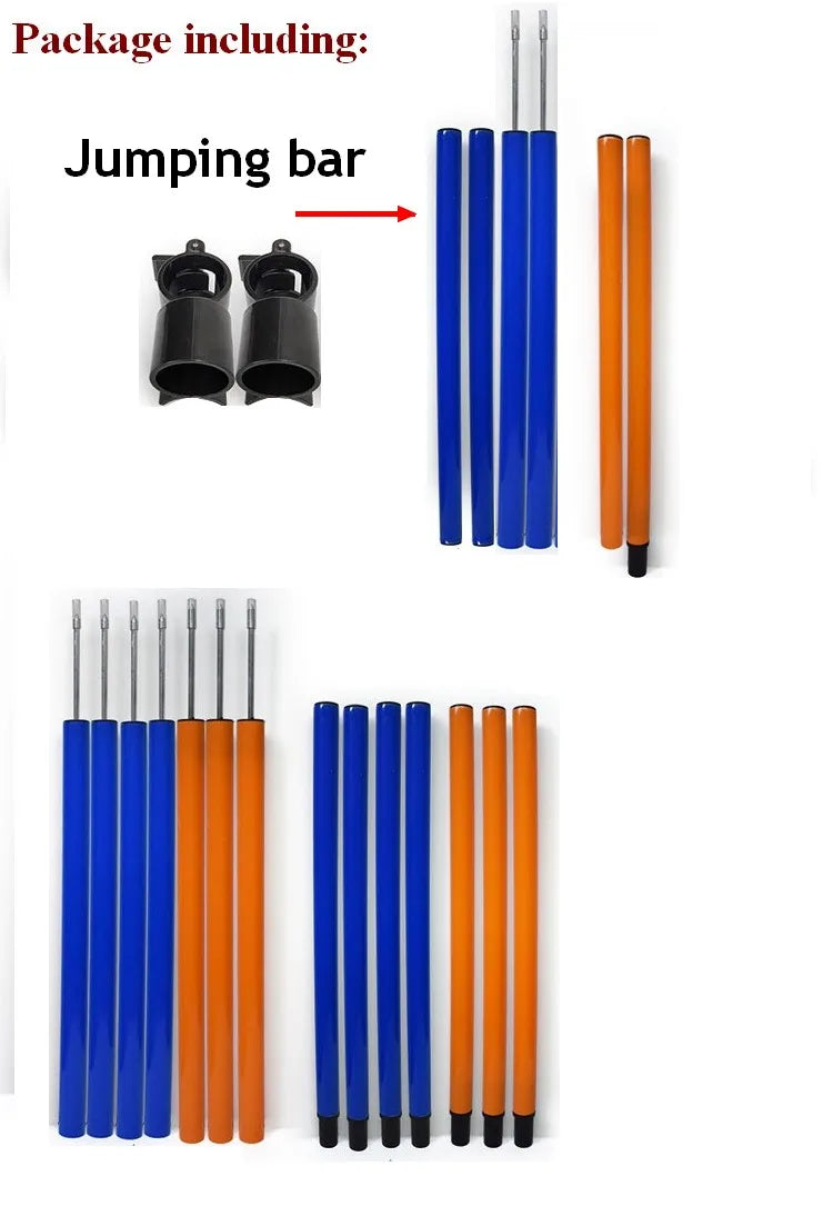 Dog Agility 7 Weaving Poles Obstacles