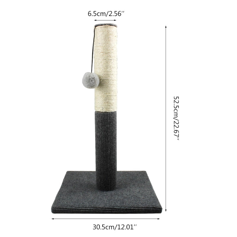 Cat Scratching Post & Furry Ball