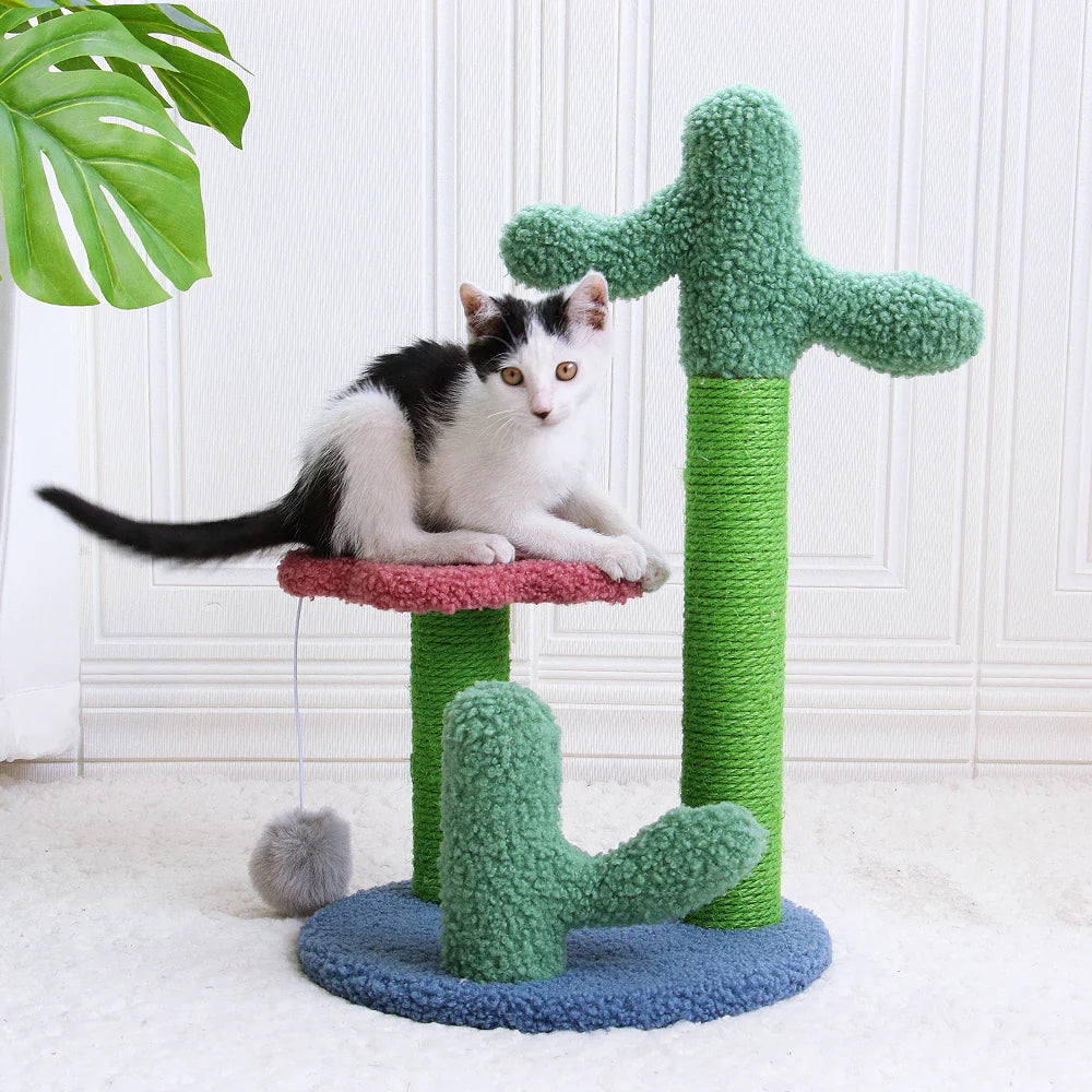 Cactus Cat Scratching Tree Post