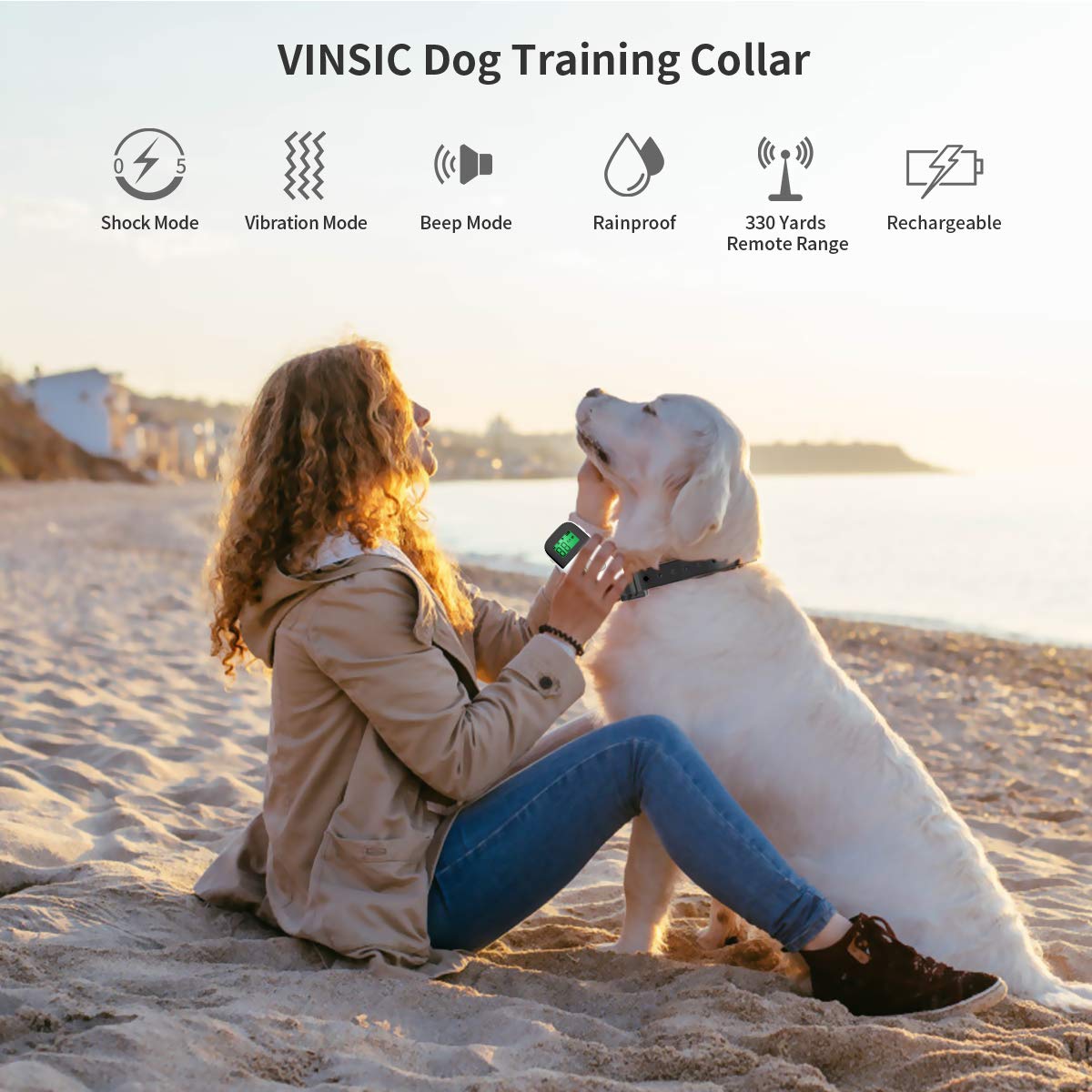 300m Remote Control Mini Dog Bark Collar