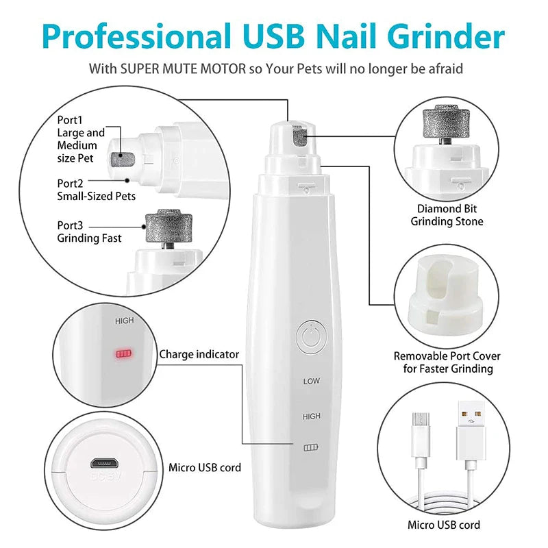 Painless Grooming Dog Nail Grinder