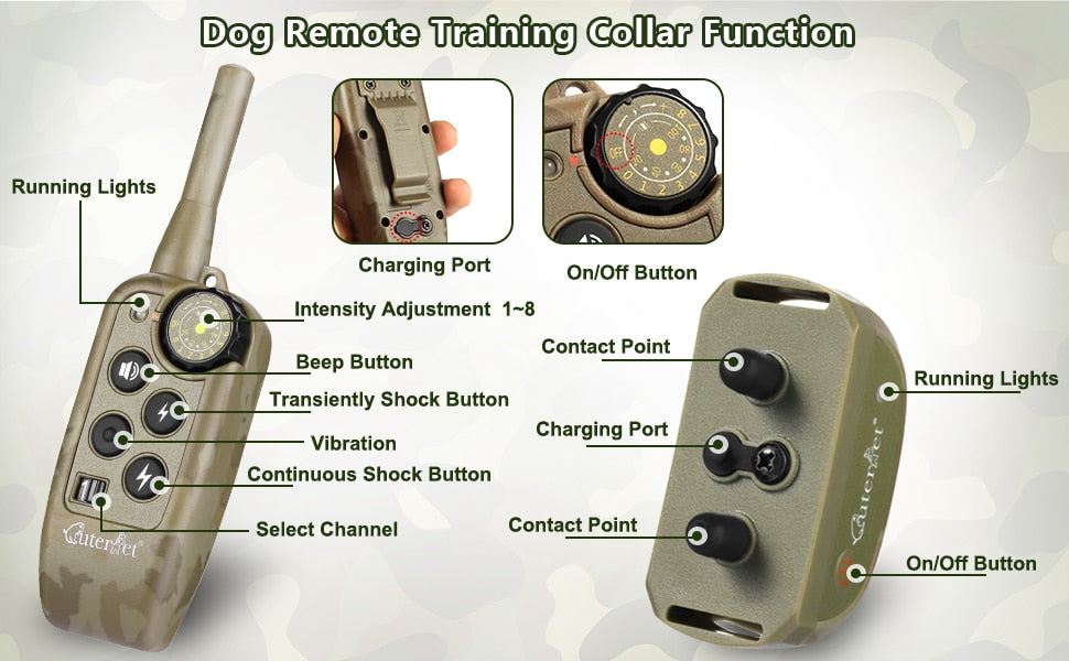 800m Electric Waterproof Dog Training Collar