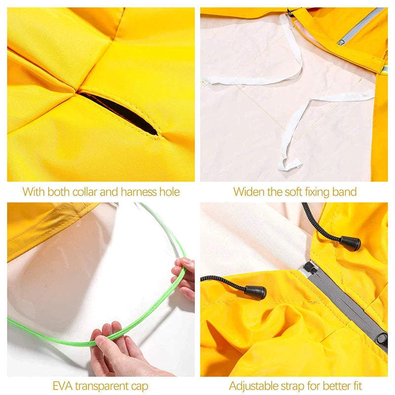 Lightweight Large Dog Hooded Poncho