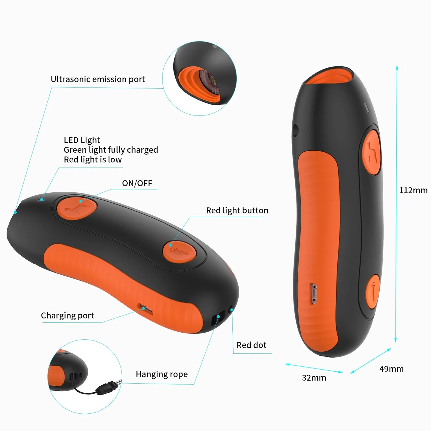 Handheld Ultrasonic Dog Repeller