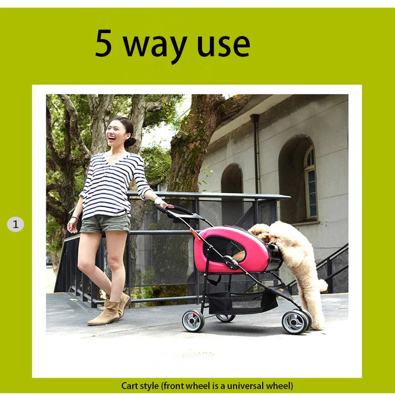 5 in 1 Outdoor Pet Stroller
