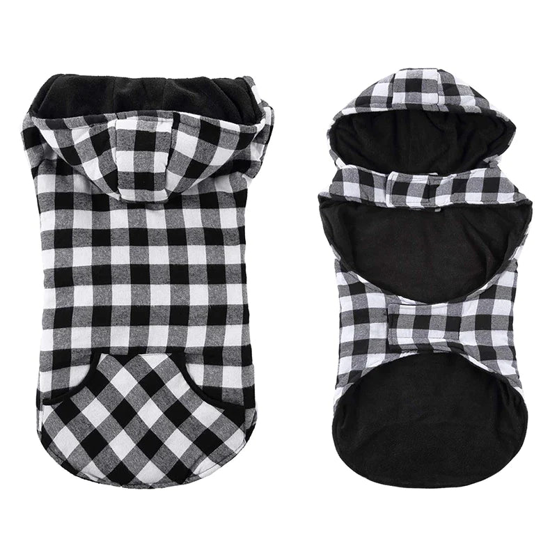 Warm Classic Plaid Dog Jacket