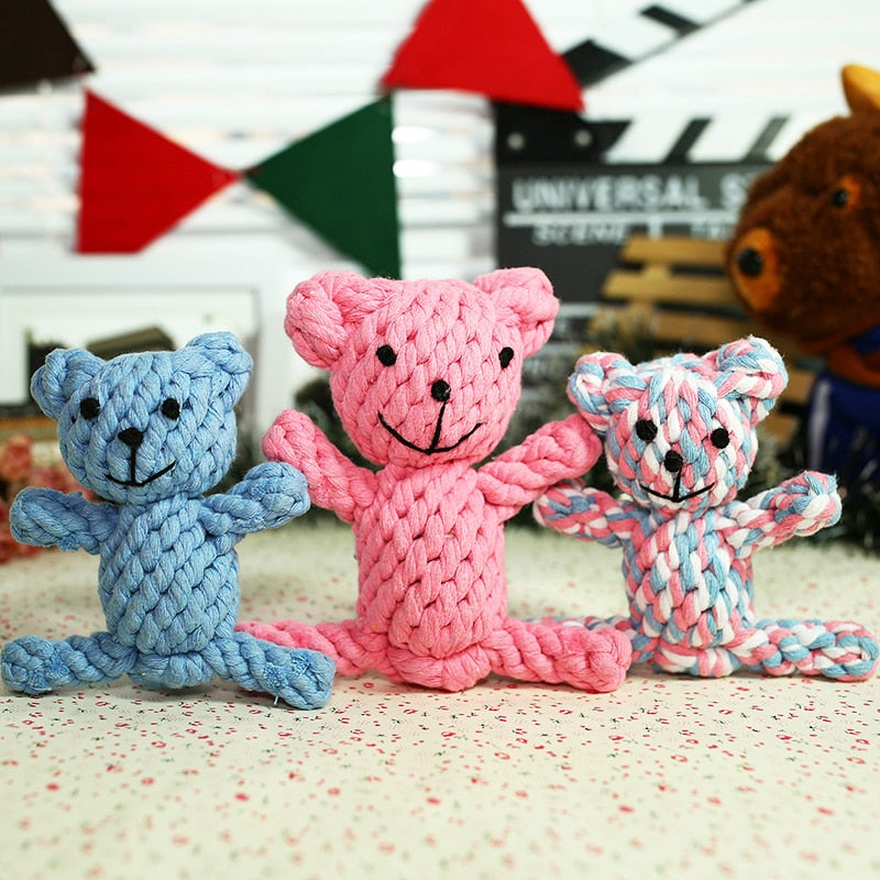 Chewy Cotton Rope Braided Knot Toy