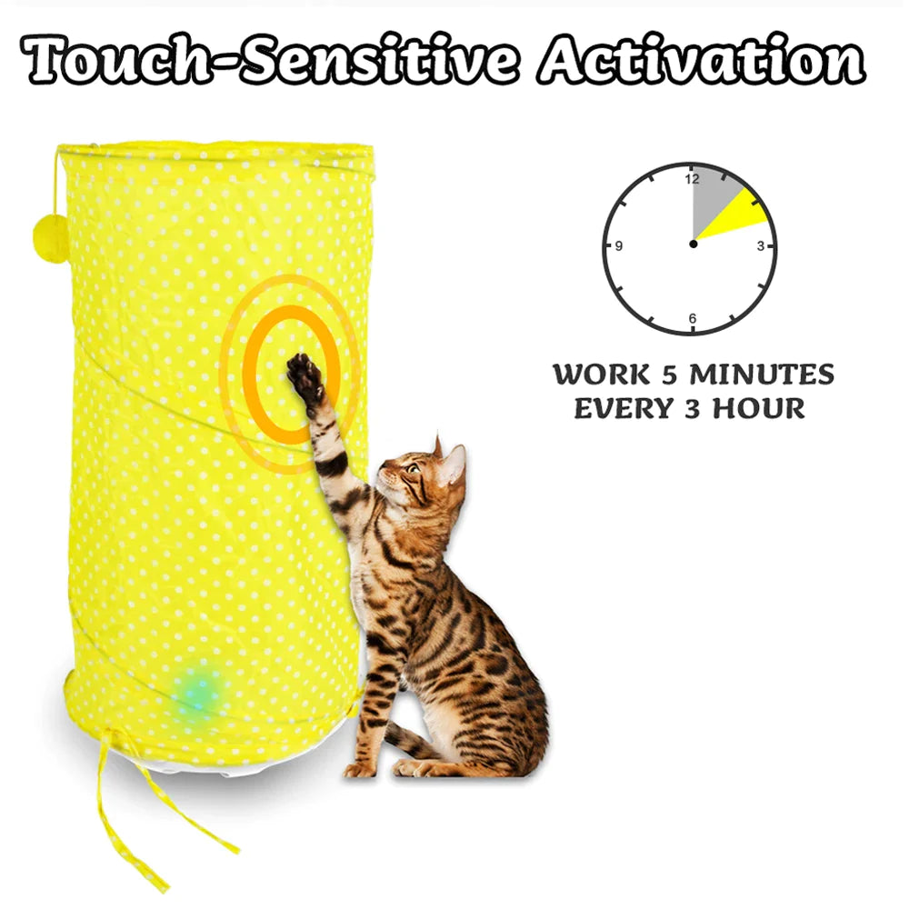 Smart Collapsible Cat Tunnel Toy