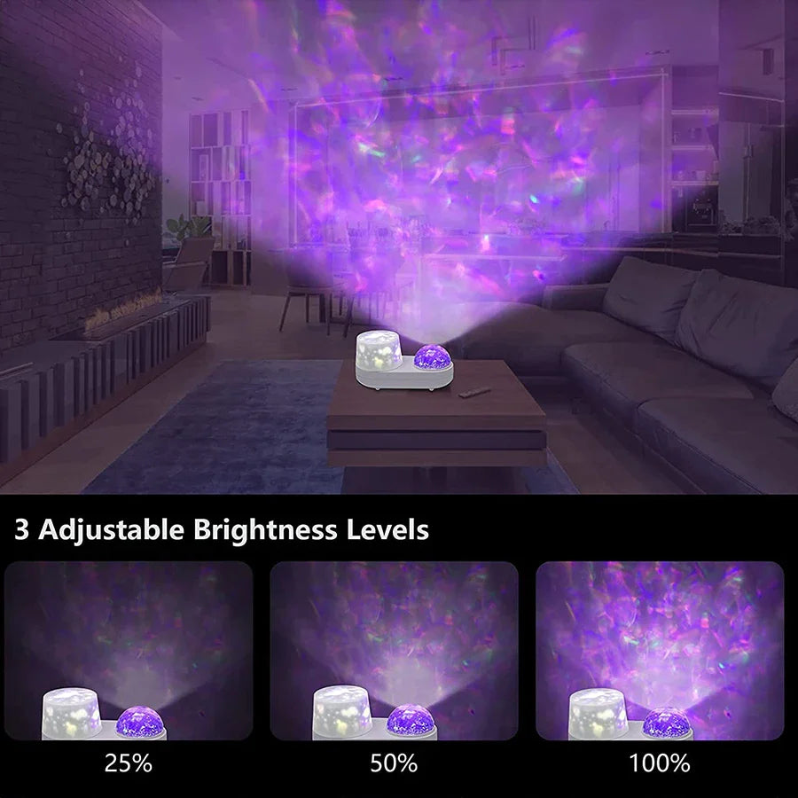 Ocean Rotate 3D Music Night Lamp