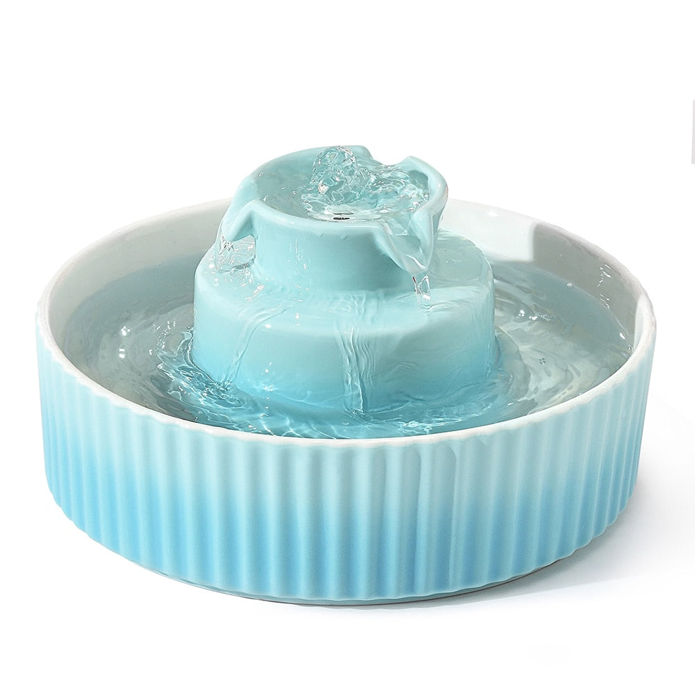 Portable Ceramic Pet Drinking Fountain