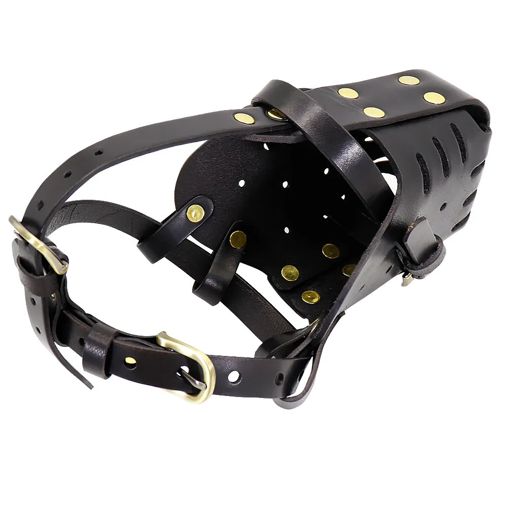 Real Leather Dog Muzzle